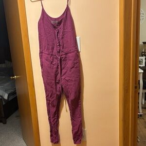 Enza Costa Plum Jumpsuit